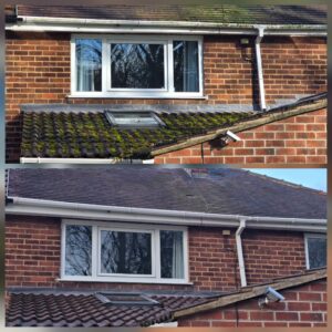 Roof Cleaning Before and After in Leeds