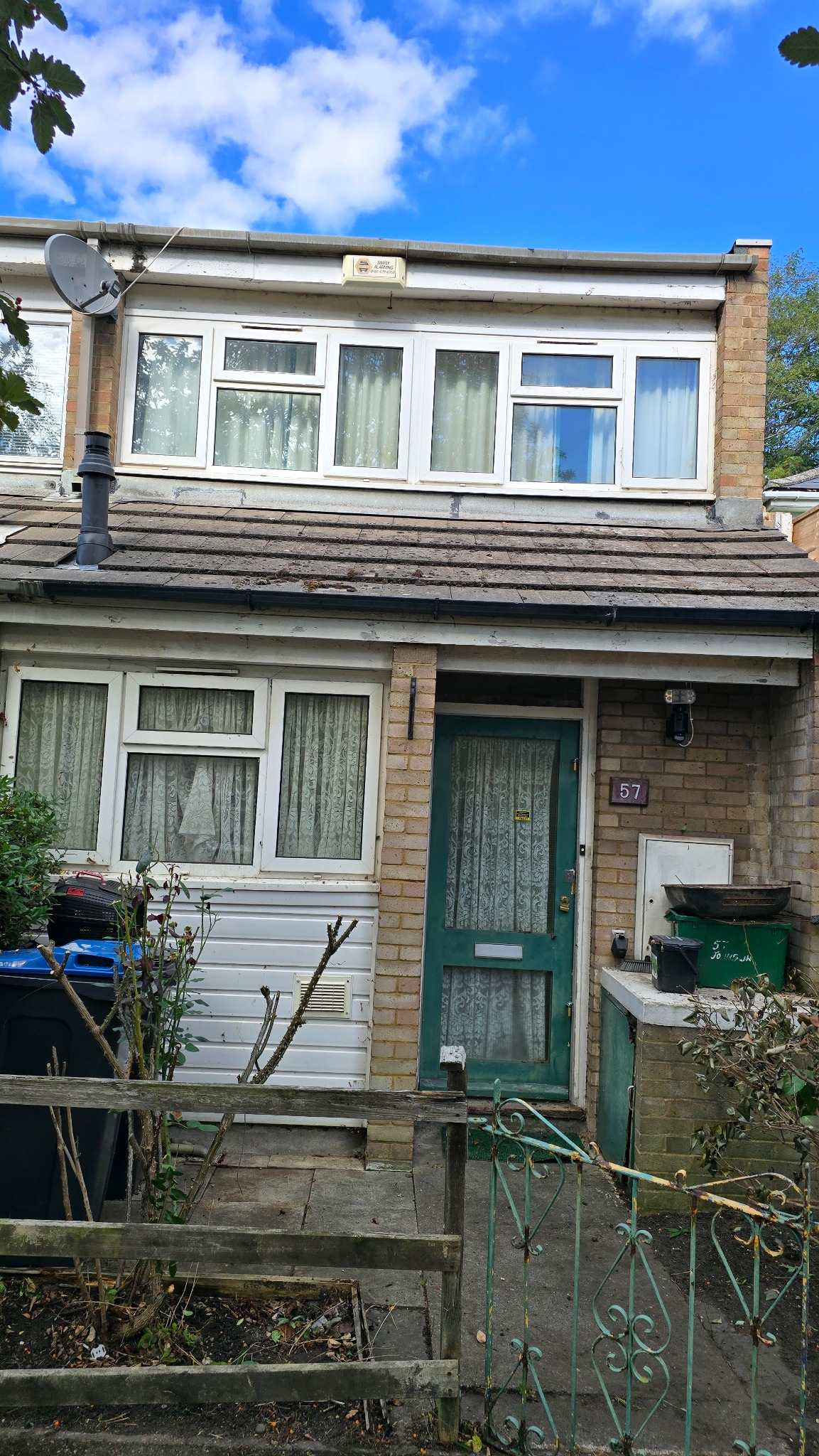 Front of Croydon property cleared of heavy ivy after professional removal